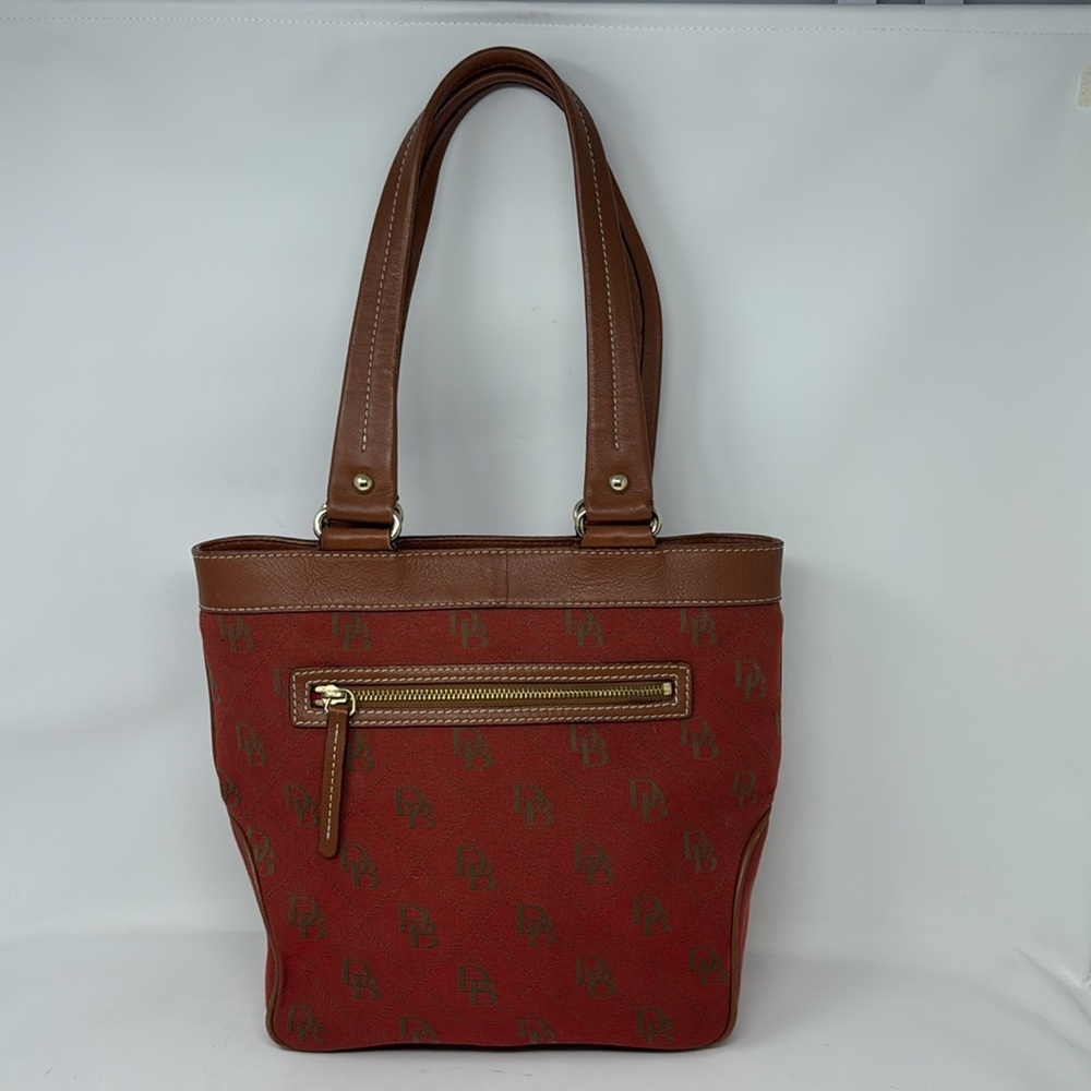 Dooney & Bourke Classic Monogram Canvas Leather Bag - Picture 4 of 16